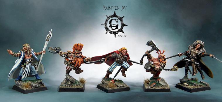 Gortek, Felix, Snorri, Max & Ulrika by Painted By-g