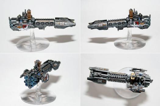 BFG Grey Knight Strike Cruiser by michaelharmon