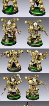 Chaos Nurgle Deathguard Space Marines Squad by CaptNarcissisto