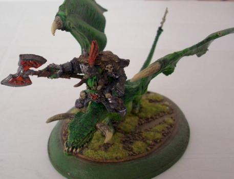 Orc Warlord on Wyvern by señor snotling