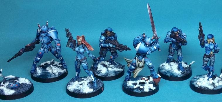 Infinity PanOceania IceStorm army by d|b