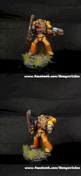 Imperial Fists Sternguard Veteran by HooY