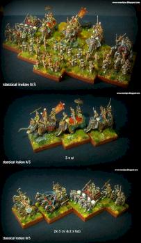 Classical Indian 15mm DBA army by Maciejus_exe