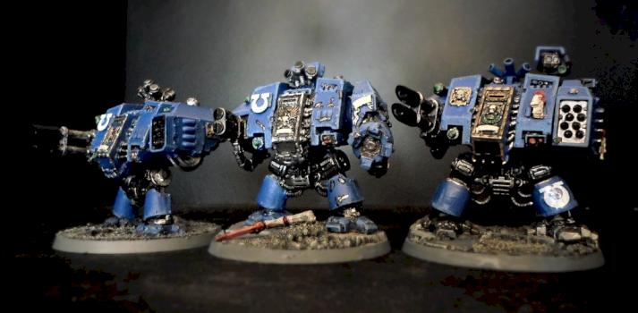 Ultramarines dreadnoughts spearhead by Blacky83