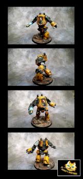 IMPERIAL FISTS CONTEMPTOR DREADNOUGHT by moggy5115