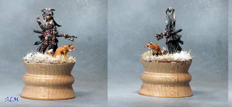 Fieya, Iconic Witch and Fox Familiar by StillLifeMiniatures