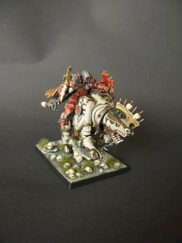 Khorne lord on Juggernaut by siny lemur