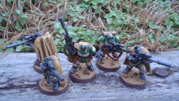 Dark Angels Sniper Scout Squad by cygnus46