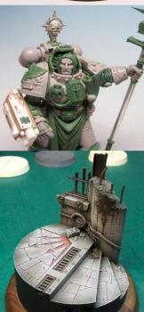 Grey Knight (Inquisitor Scale) Green Work by Mr F