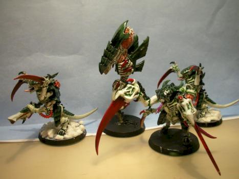 Zoanothrope and 3 Tyranid Warriors by JediFran