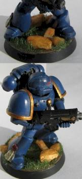 First mini - Space Marine (Ultramarines Chapter) by Witzkatz