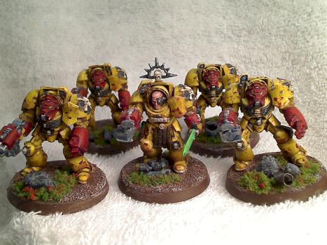 Space Marine Terminator Squad AOBR by Dustin09