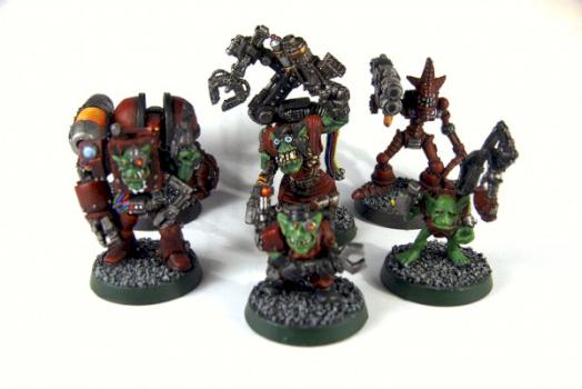 mek Priest Bangrite and his Servitors! by CreepyBasementStudio