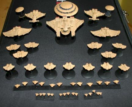 Forge World Tau Fleet (battle fleet gothic) by Show Case Studio