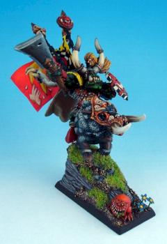 Bahgtru Bonesnappa - Black Orc Warlord of the Bonesnappa Tribe by raginggaijin