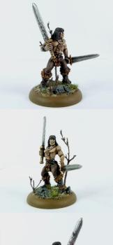 Barbarian with two swords by johnvoorhees