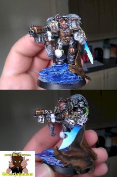 Space Wolf Lord in Terminator Armour commission by Acid burn