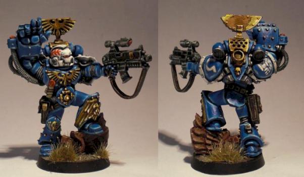 Ultramarines Sternguard Sergeant by Vermillion_