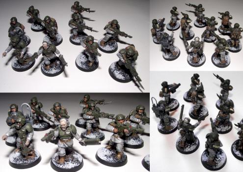 Imperial Guard Infantry Squad by medwayscott