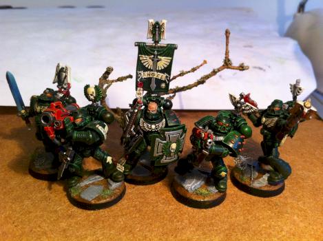 Space marine dark angel Squad by mech