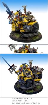 Imperial fists librarian converted / Scriptor auf Bike by Wolkenmann