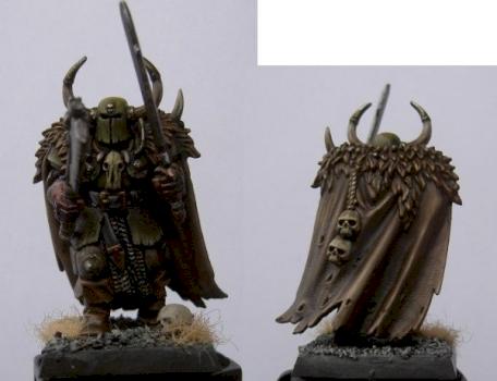 Chaos Warrior of Nurgle (front and back) by Razhburz