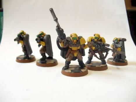 Imperial Fists Scout Squad by imm0rtal reaper