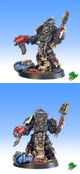 Space Marines Terminator Chaplain by leprechaun studio