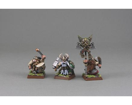 Dwarf Warriors - Hand Weapon Shield - Command by Ghost of War