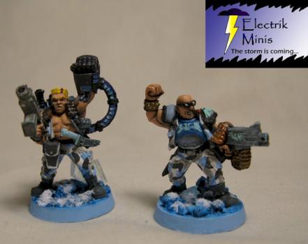 Imperial Guard Winter Catachan Capt's by electrik minis