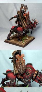 Khorne Lord on Juggernaut by Aliengod3