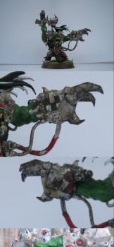 ork warboss with devlan mud wash by overloaded