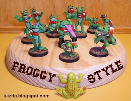 Froggy Style - Blood Bowl Slann Team by Luizda