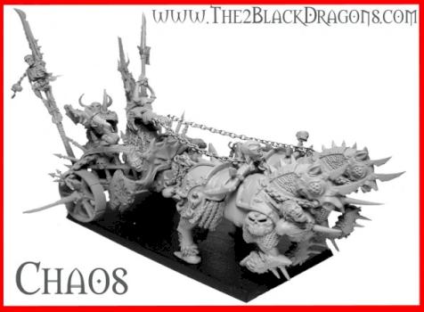 Fantasy Chaos Chariot Chaoskrieger Warhammer warriors by The 2 Black Dragons