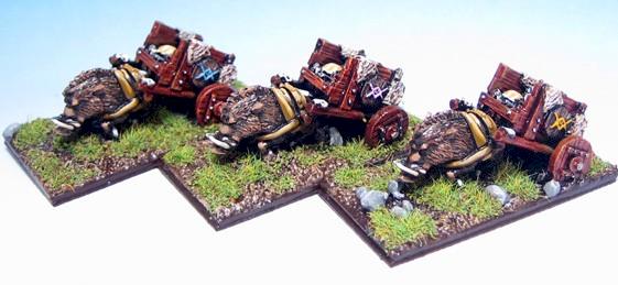 Warmaster (10mm) Orc Supply Wagon by legdba