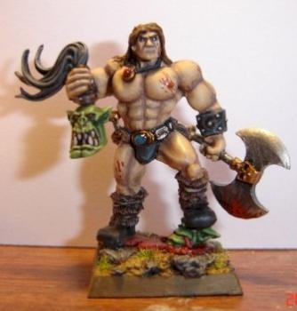 Ork killer barbarian by johnvoorhees