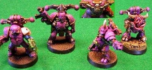 Latest Batch of Purple Plague Marines by Muskie