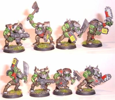 Ork 'Ard Boyz squad by Killa