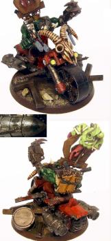 Ork Warboss on Bike by saimoni