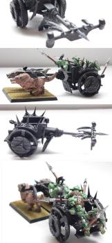 Scratchbuilt Goblin Chariot by mrjuice