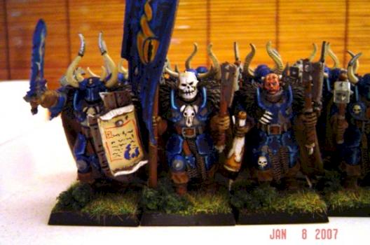 Chaos Warriors of Tzeentch by The Black Knight