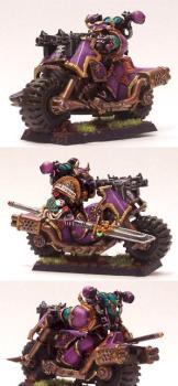 Slightly Converted Slaanesh Biker by The Wraithlord