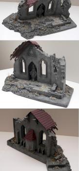 Scratchbuilt ruined chapel sanctuary by mrjuice