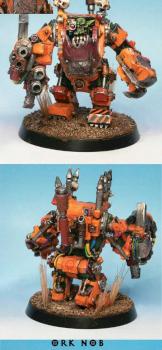 Ork nob in power armour by leaxe