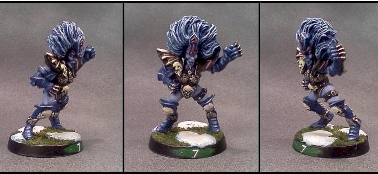 Blood Bowl Dark Elf Witch by Lou Rollins