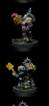 Space Marine Terminator Chaplain by bane3d