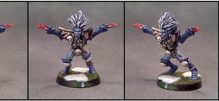 Blood Bowl Dark Elf Witch by Lou Rollins