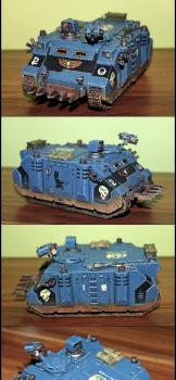 Command Rhino - Dark Praetorians Space Marines Chapter by PhobosPL