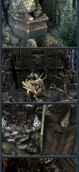 THE GATE OF EREBOR DIORAMA (WITH HIDDEN PASS) by Arkady