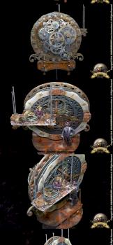 The Bored Apprentice (panoramic view) - Silver in MASTER fantasy diorama Monte San Savino 2014 by Tzardauker